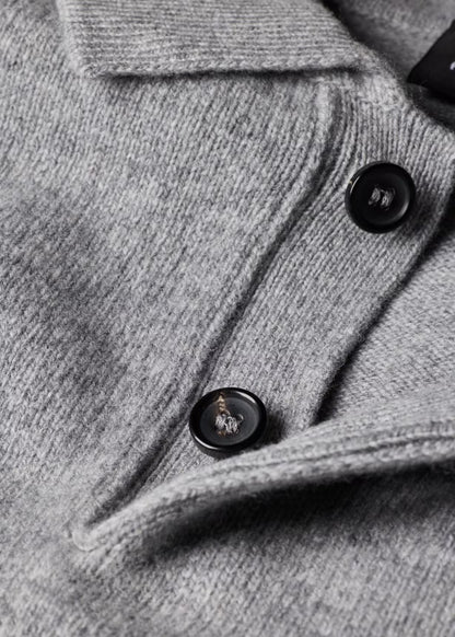 Paul Smith | Polo à manches longues en laine mérinos - Gris