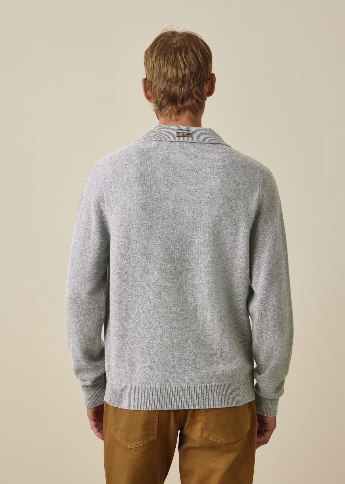 Paul Smith | Polo à manches longues en laine mérinos - Gris