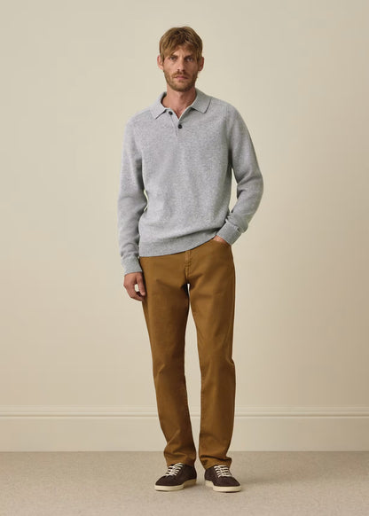 Paul Smith | Polo à manches longues en laine mérinos - Gris