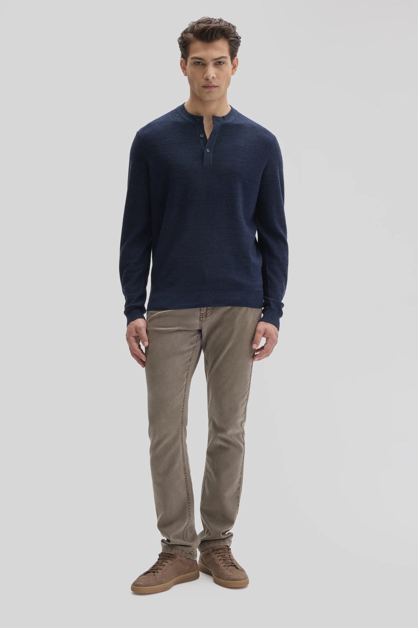 Robert Barakett | Pull Henley "Aranda" - Bleu Marine