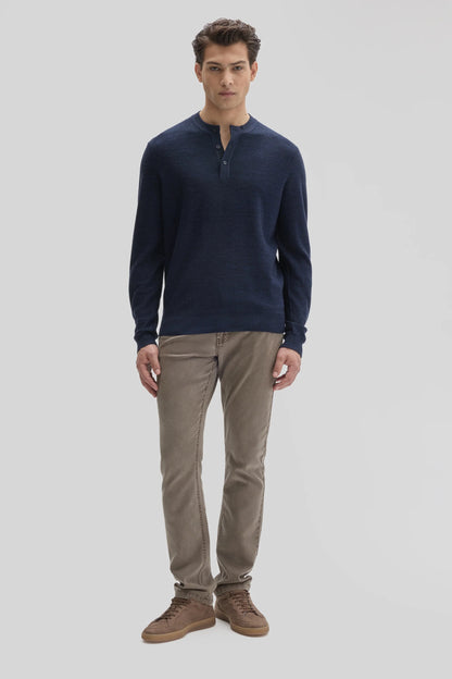 Robert Barakett | Pull Henley "Aranda" - Bleu Marine