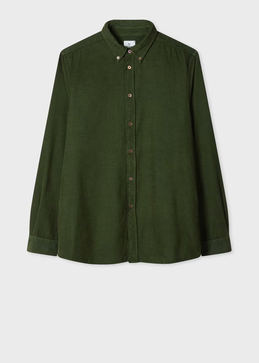 Paul Smith | Chemise boutonnée en velours côtelé - Vert Foncé