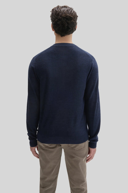 Robert Barakett | Pull Henley "Aranda" - Bleu Marine