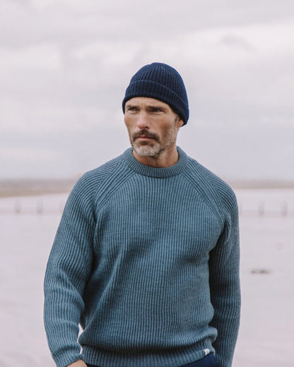 Peregrine | Tuque côtelée "Porter" - Bleu Marine