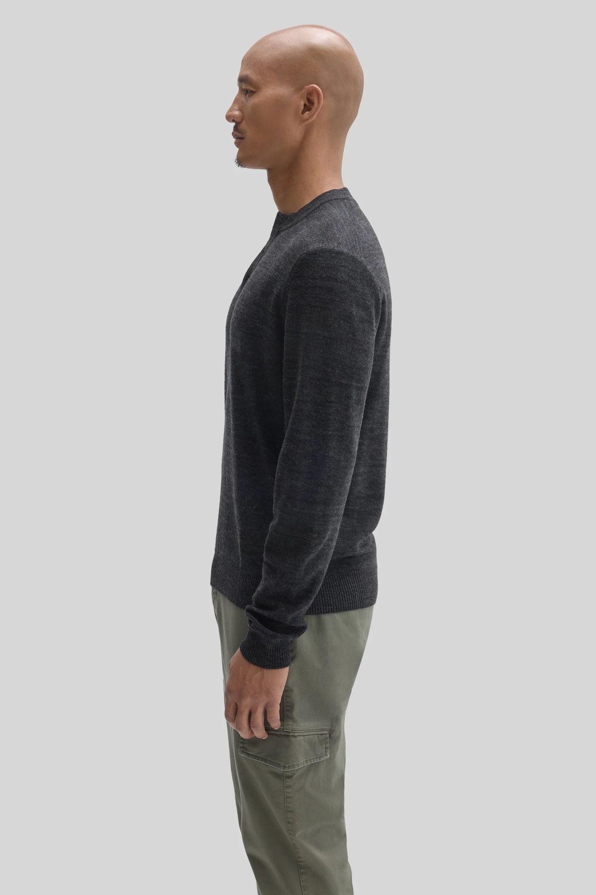 Robert Barakett | Pull Henley "Aranda" - Noir