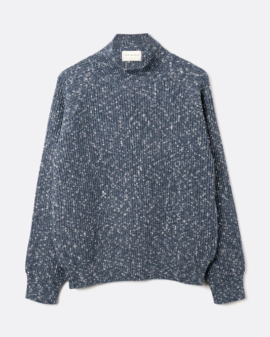Far Afield | Pull tricoté côtelé "Bayer" - Bleu