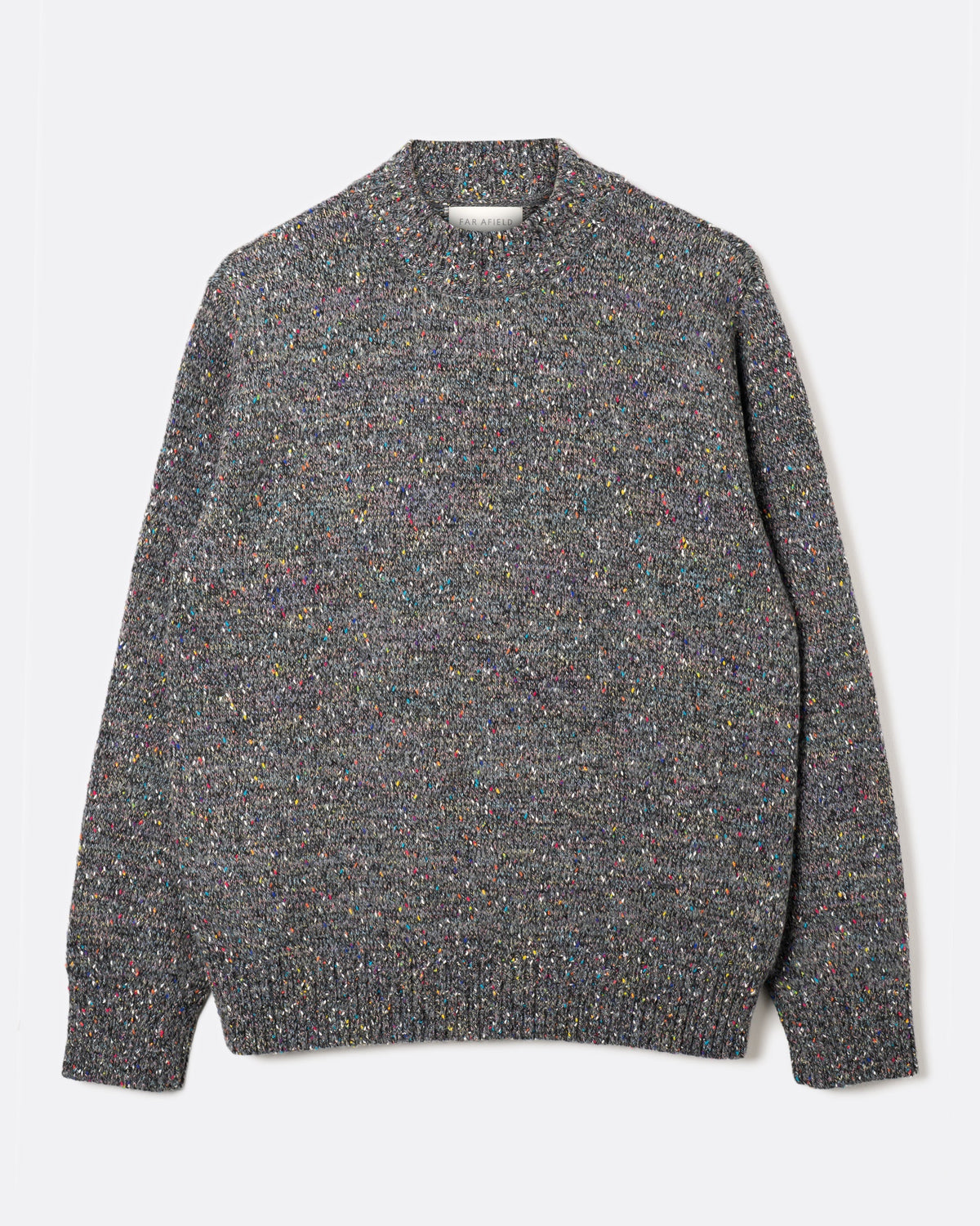 Far Afield | Pull tricoté côtelé "Dieter" - Gris-Multi