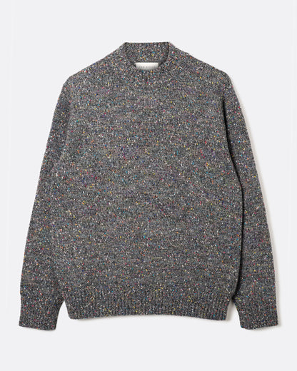 Far Afield | Pull tricoté côtelé "Dieter" - Gris-Multi