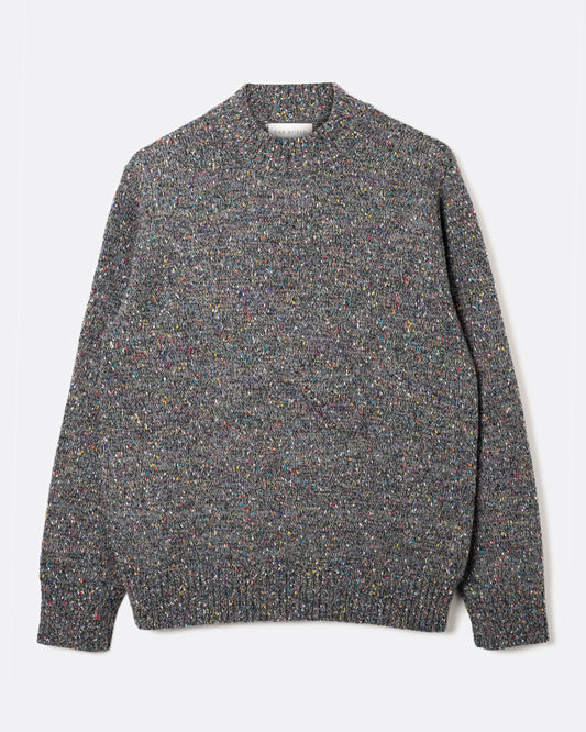 Far Afield | Pull tricoté côtelé "Dieter" - Gris-Multi
