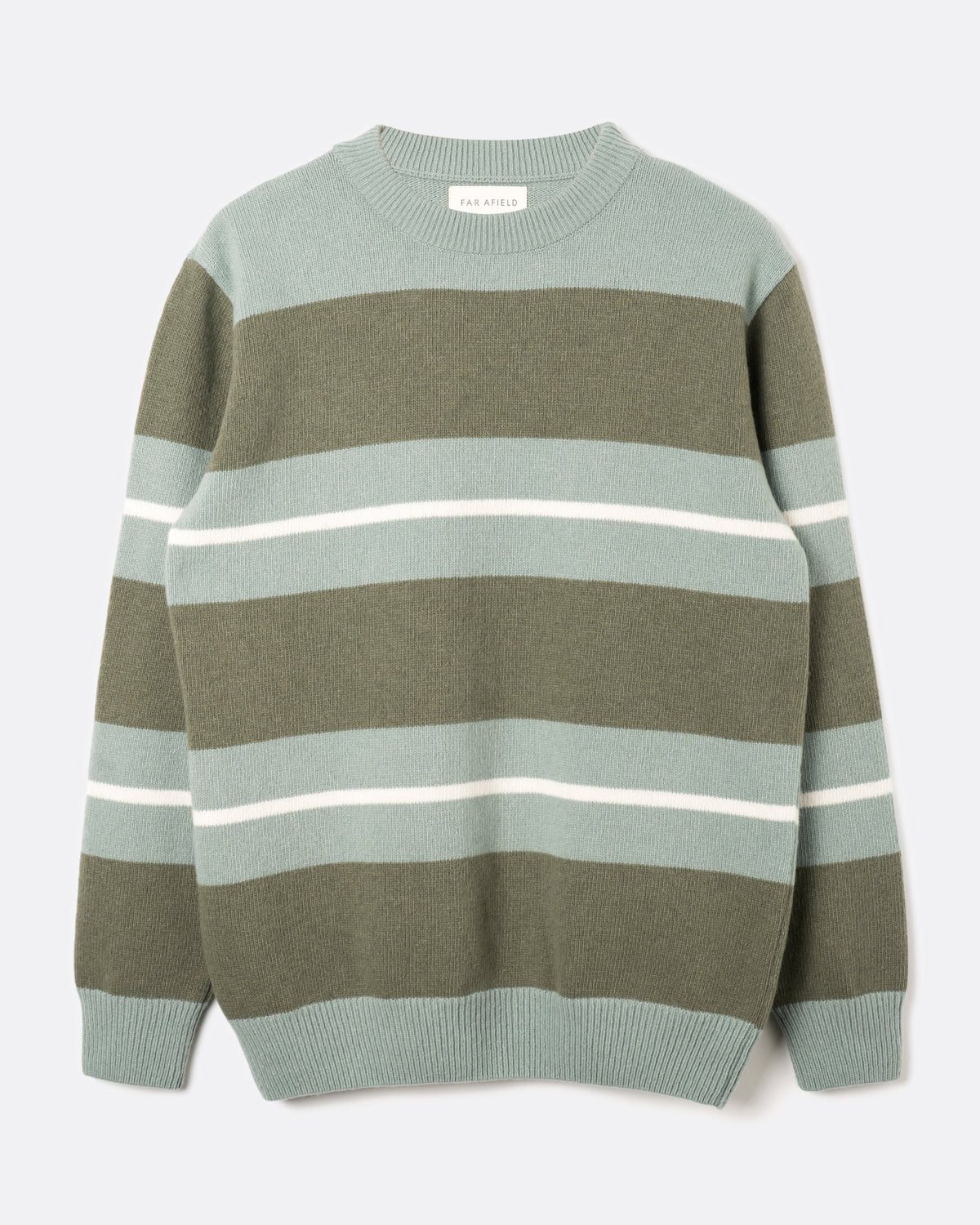 Far Afield | Pull tricoté "Combin" - Bleu Aqua/Vert