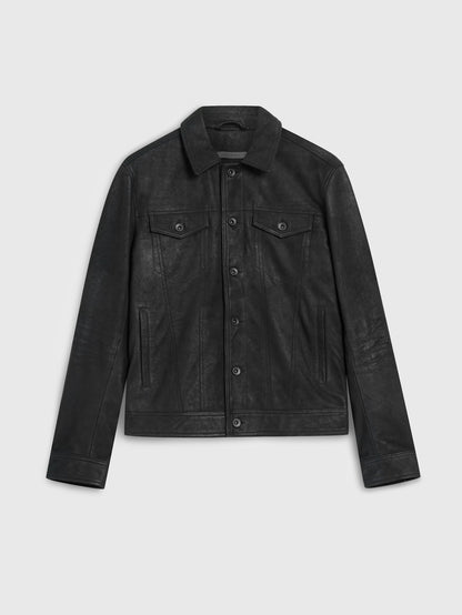 John Varvatos | Veste en cuir "Andrew" - Noir