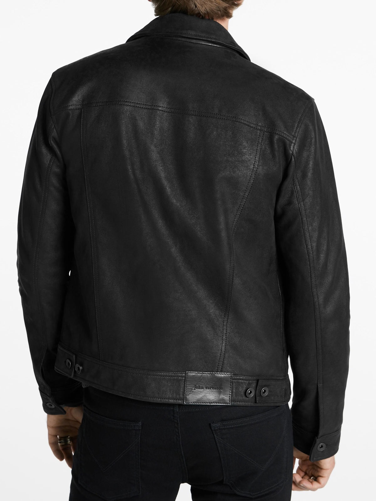 John Varvatos | Veste en cuir "Andrew" - Noir