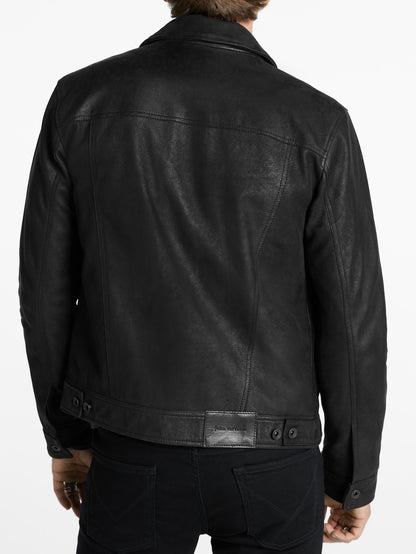 John Varvatos | Veste en cuir "Andrew" - Noir