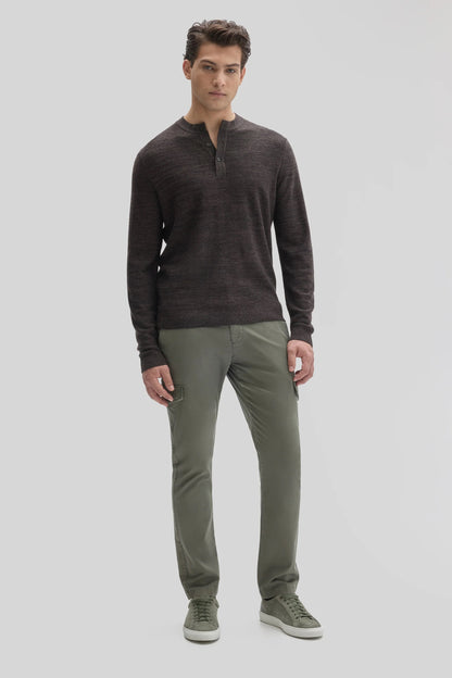 Robert Barakett | Pull Henley "Aranda" - Espresso