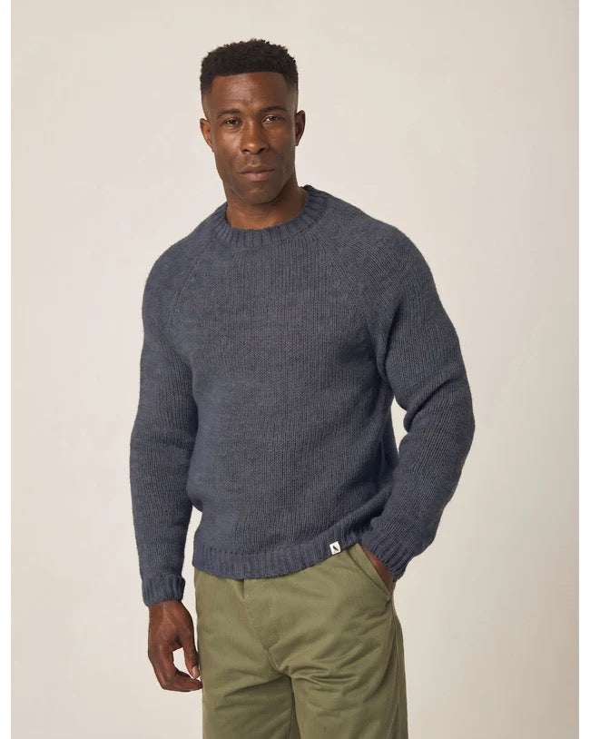 Peregrine | Pull en laine 'Bristol' - Marine