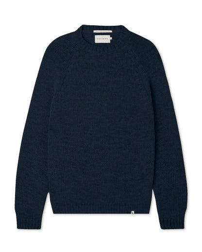 Peregrine | Pull en laine 'Bristol' - Marine