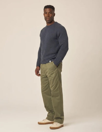 Peregrine | Pull en laine 'Bristol' - Marine