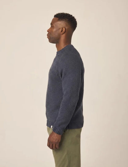 Peregrine | Pull en laine 'Bristol' - Marine