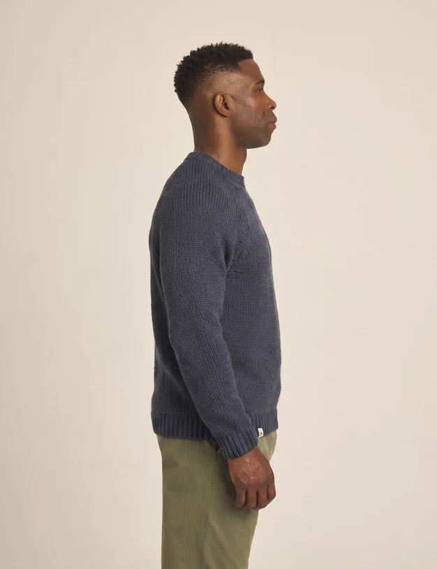 Peregrine | Pull en laine 'Bristol' - Marine