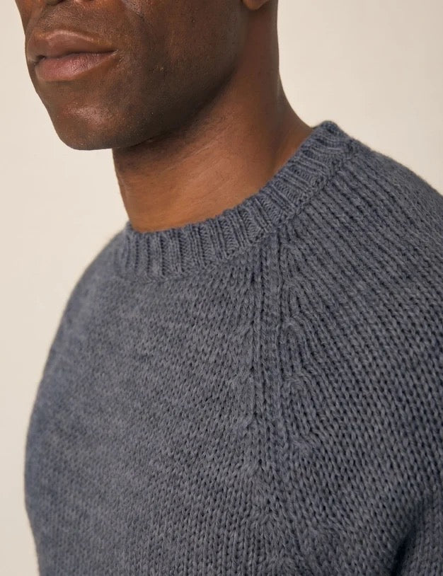 Peregrine | Pull en laine 'Bristol' - Marine