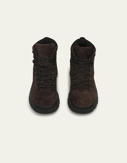 Les Deux | Bottes en suède - Chocolat