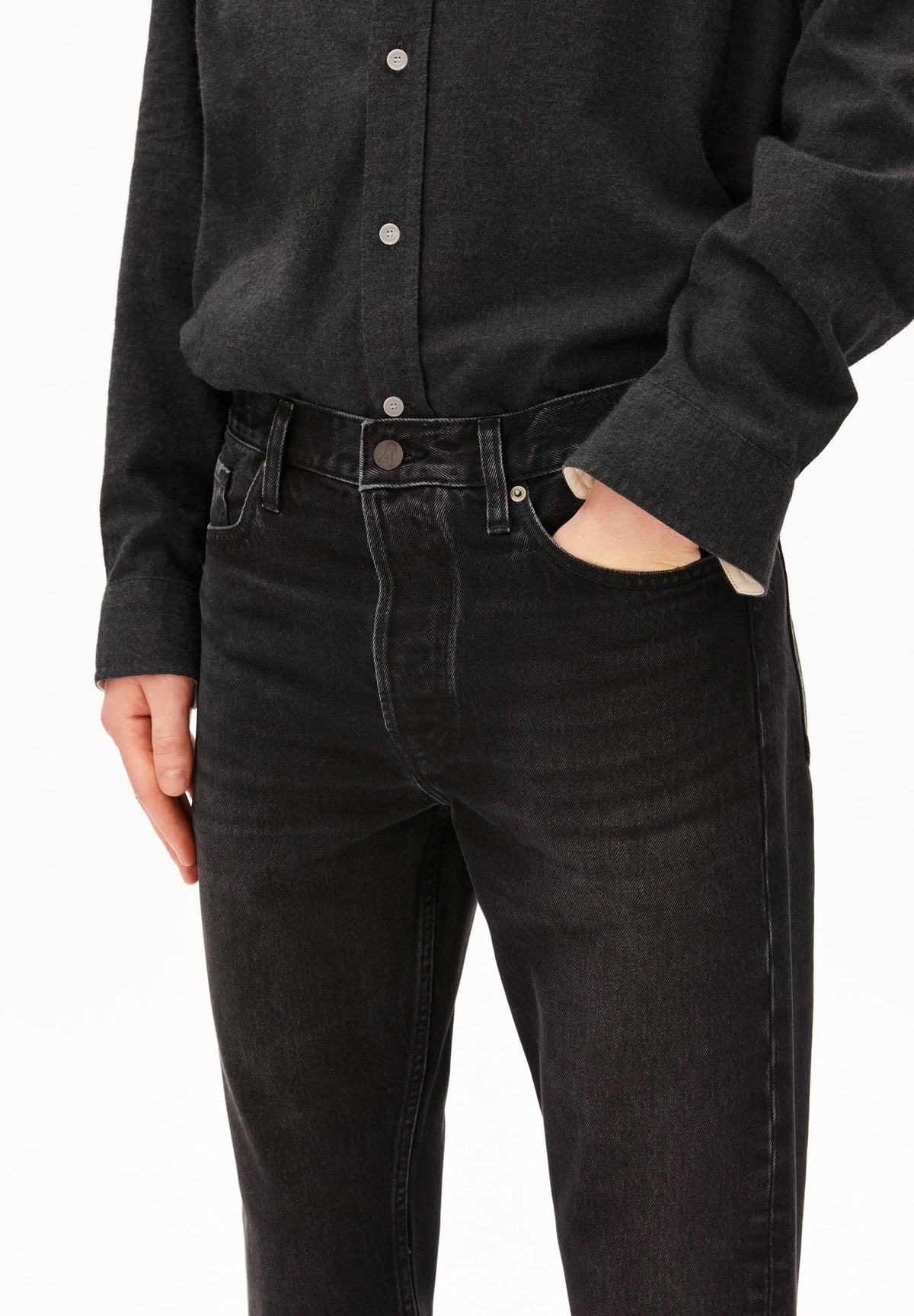 ARMEDANGELS | Jean droit classic "MAADOX" - Noir