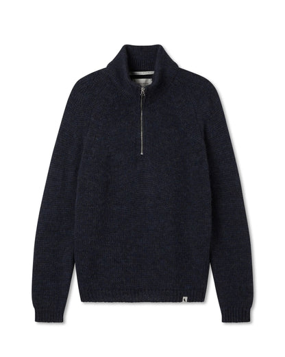 Peregrine | Pull à demi fermeture éclair 'Bristol' - Marine