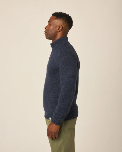 Peregrine | Pull à demi fermeture éclair 'Bristol' - Marine