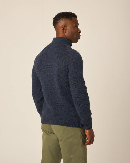 Peregrine | Pull à demi fermeture éclair 'Bristol' - Marine