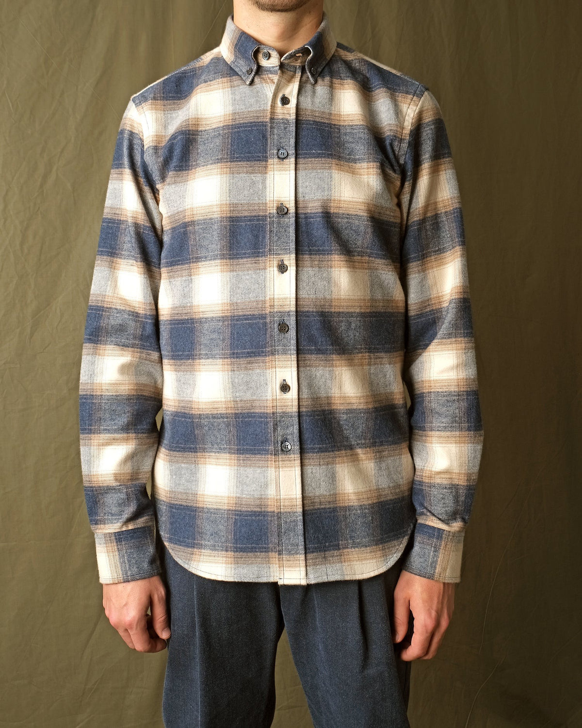 Outclass | Surchemise à carreaux - Bleu/Cream