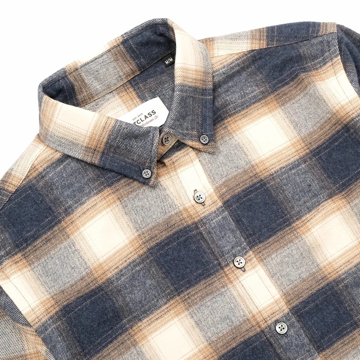 Outclass | Surchemise à carreaux - Bleu/Cream