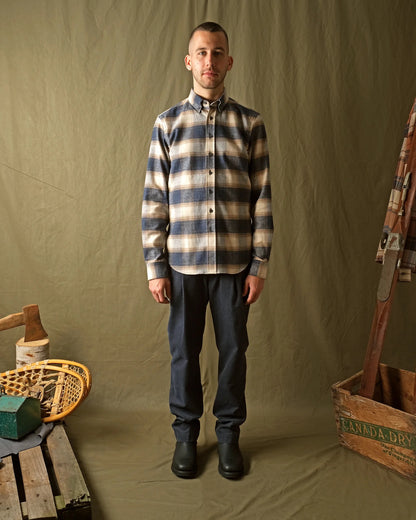 Outclass | Surchemise à carreaux - Bleu/Cream