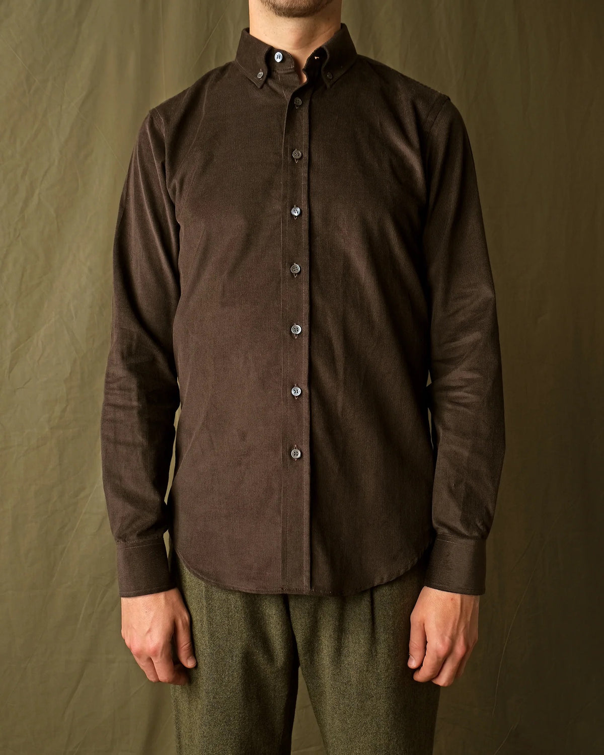Outclass | Chemise en velours côtelé - Mocha