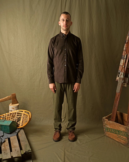 Outclass | Chemise en velours côtelé - Mocha