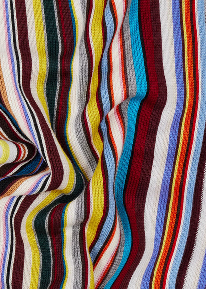 Paul Smith | Écharpe en laine mérinos tricotée "Signature Stripe" - Multicolore