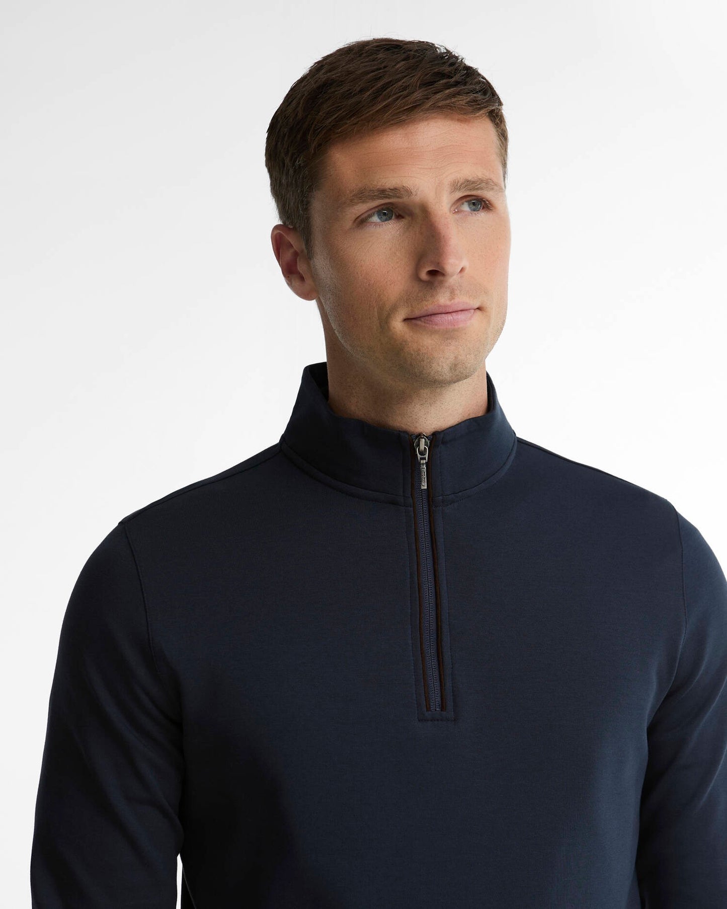 Barbour | Pull à demi-zip "Guy" - Bleu Marine