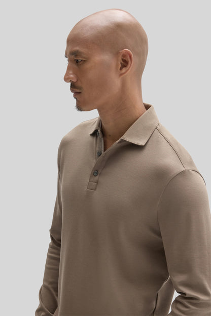 Robert Barakett | Polo à manches longues "Georgia" - Beige