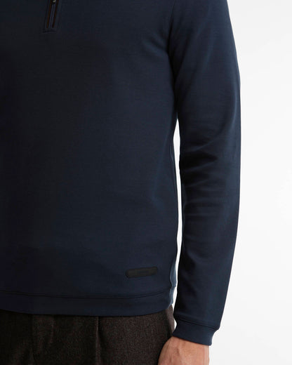 Barbour | Pull à demi-zip "Guy" - Bleu Marine