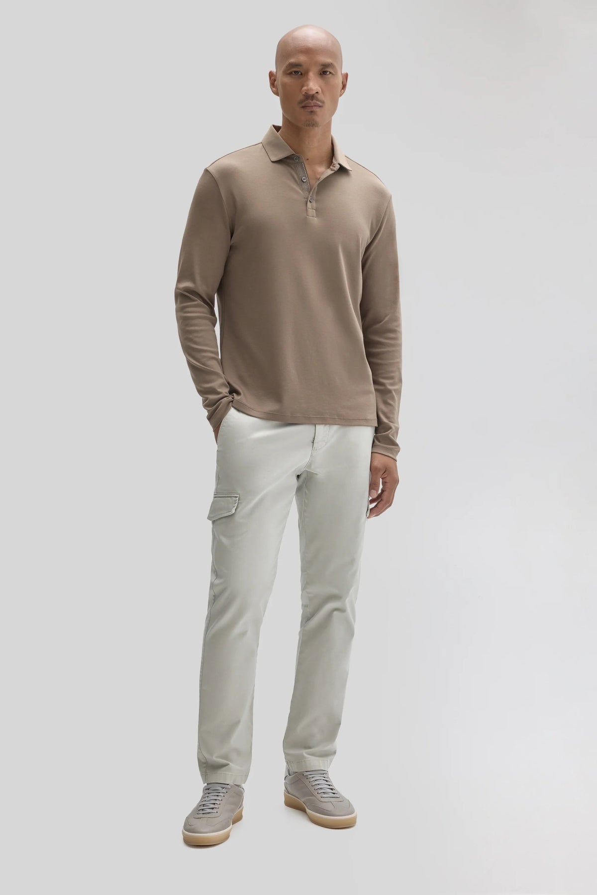 Robert Barakett | Polo à manches longues "Georgia" - Beige
