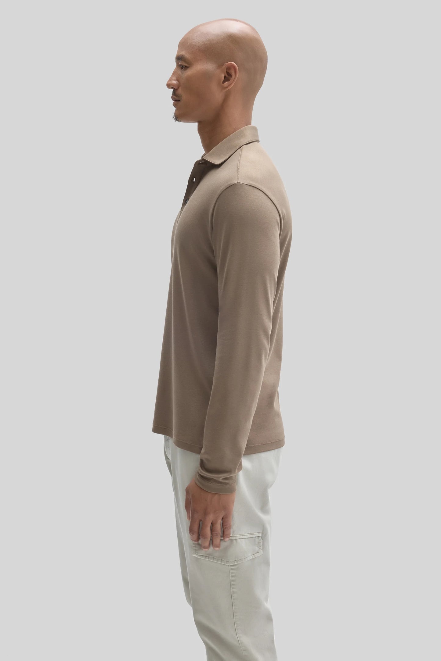 Robert Barakett | Polo à manches longues "Georgia" - Beige