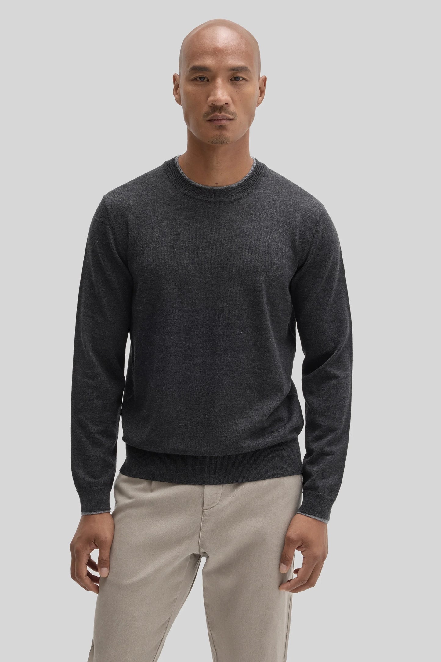 Robert Barakett | Pull à col rond "Thomas" - Gris