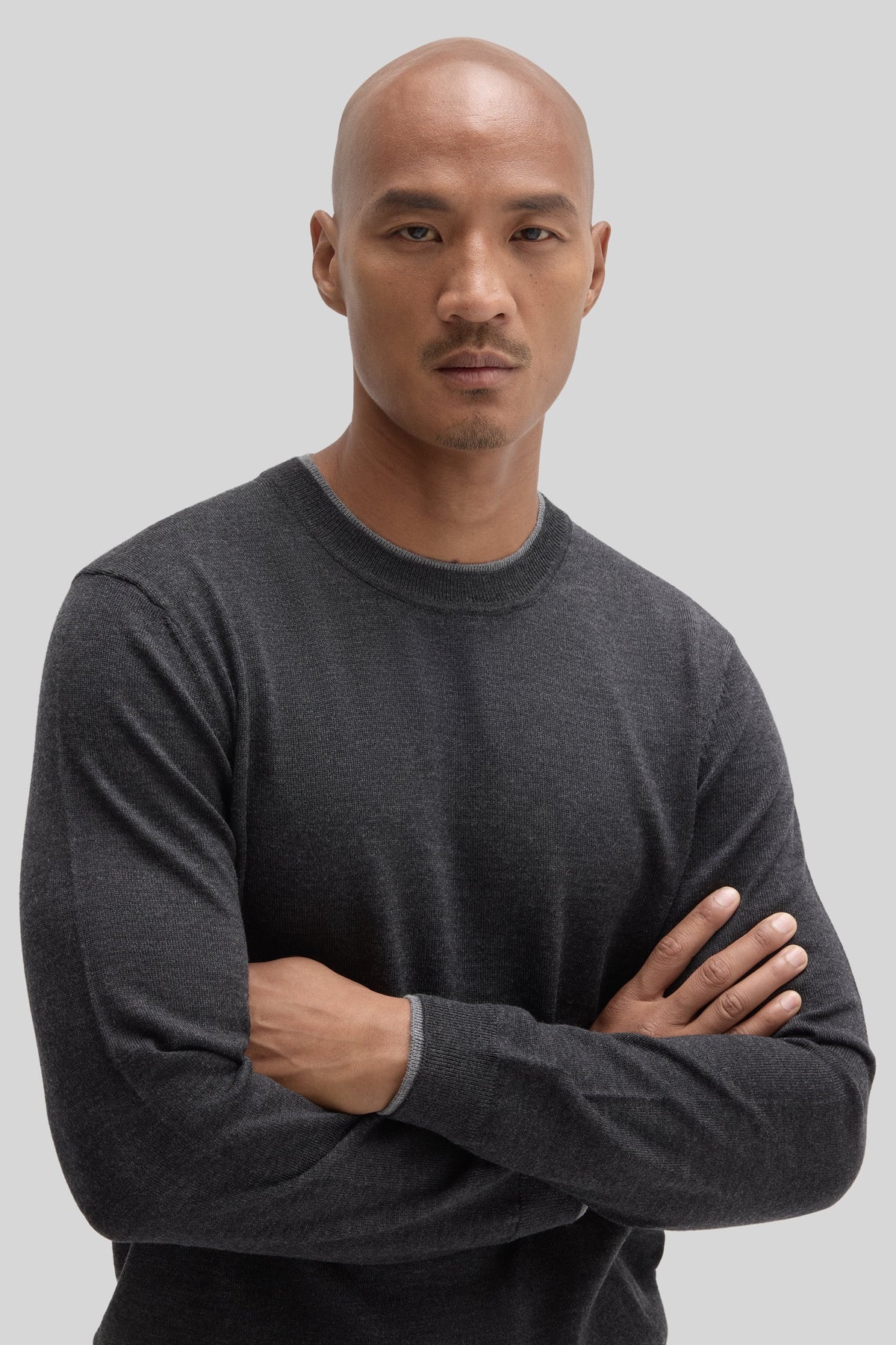 Robert Barakett | Pull à col rond "Thomas" - Gris