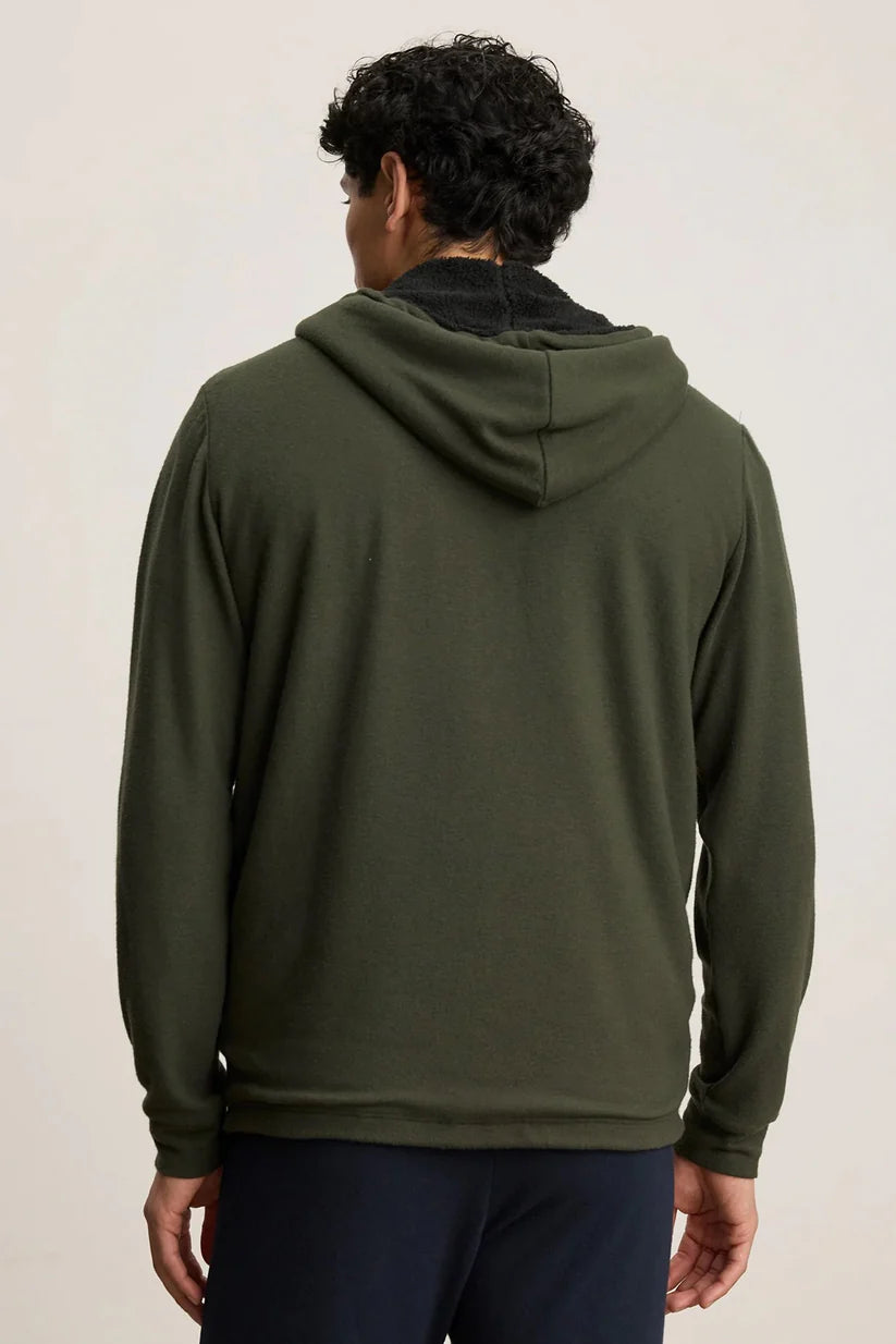 Velvet | Le hoddie ''Salvadore'' doublé sherpa - Vert
