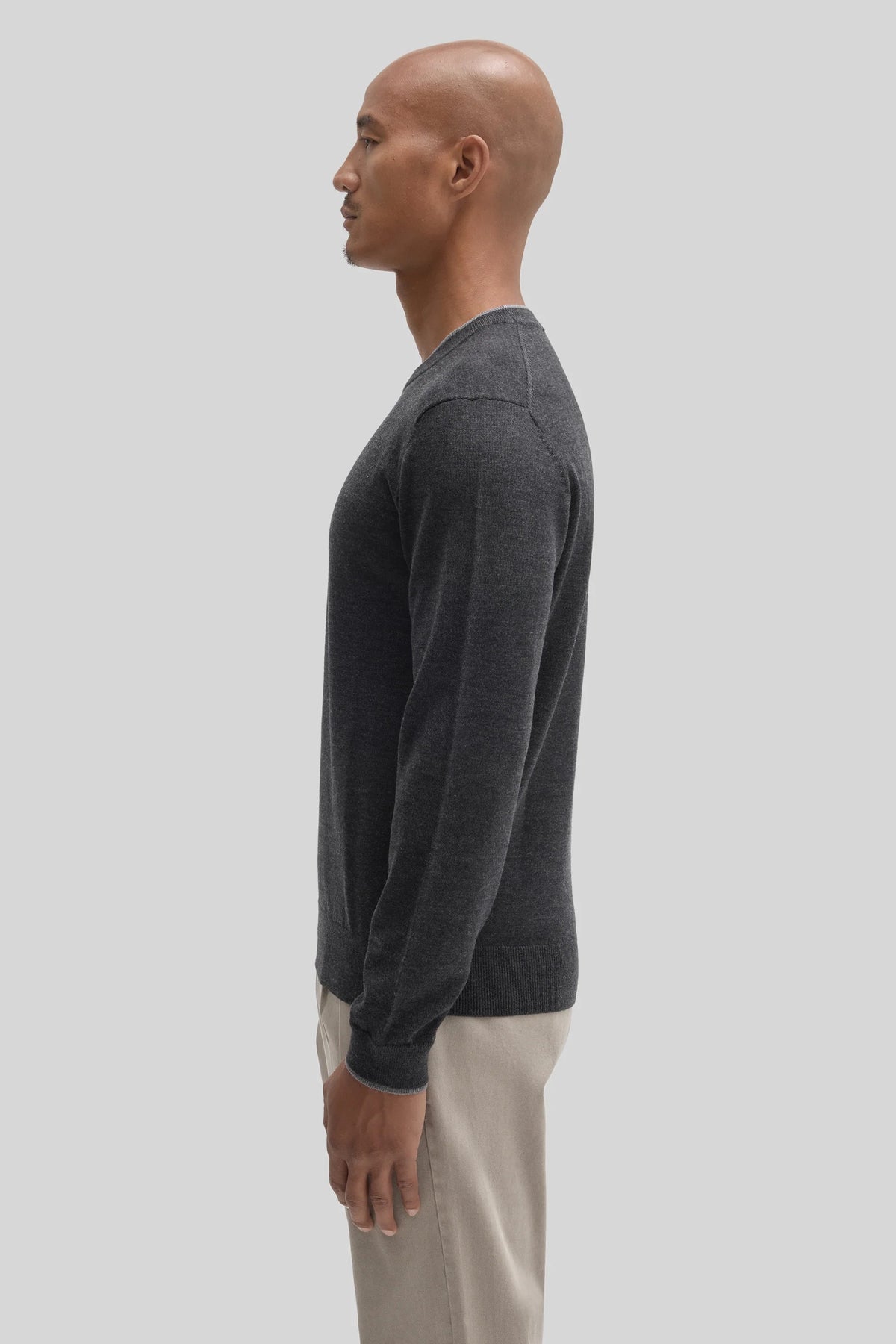Robert Barakett | Pull à col rond "Thomas" - Gris