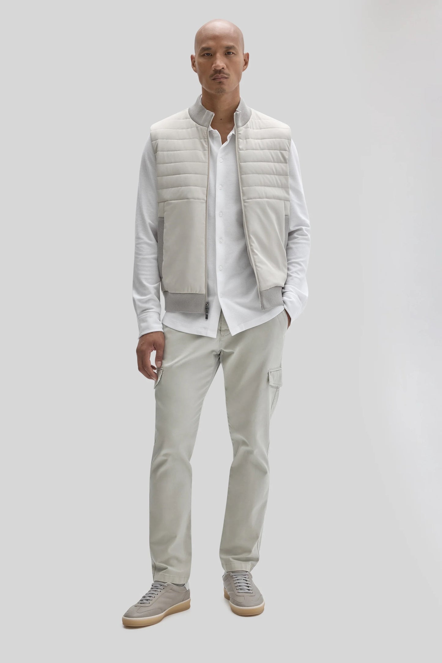 Robert Barakett | Gilet matelassé "Fremantle" - Gris