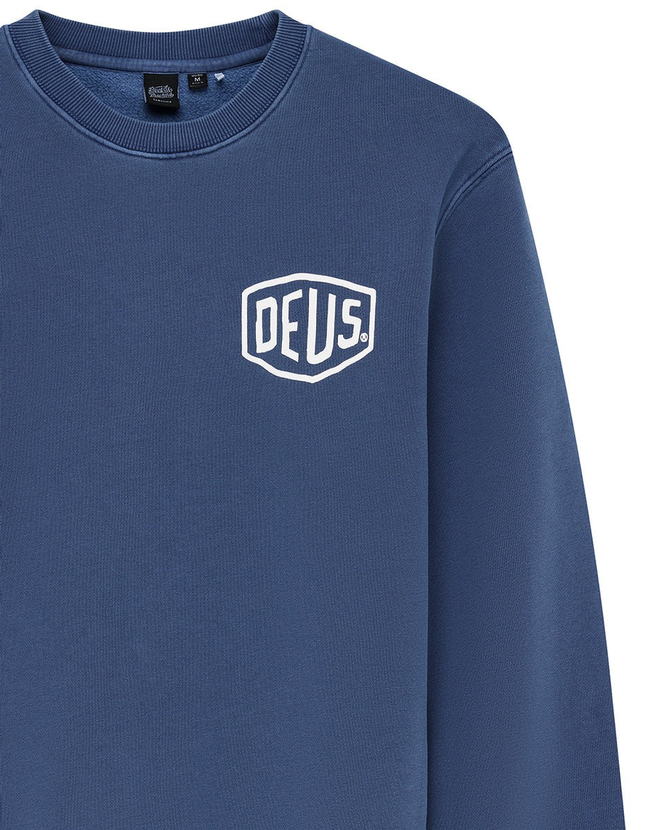 Deus Ex Machina | Pull col rond "Shield Crew" - Bleu