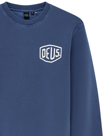 Deus Ex Machina | Pull col rond "Shield Crew" - Bleu