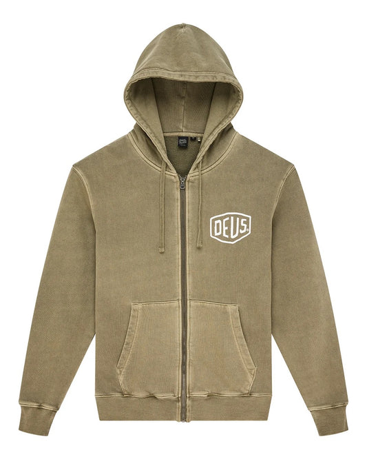 Deus Ex Machina | Pull à capuche "Shield Hoodie" - Olive