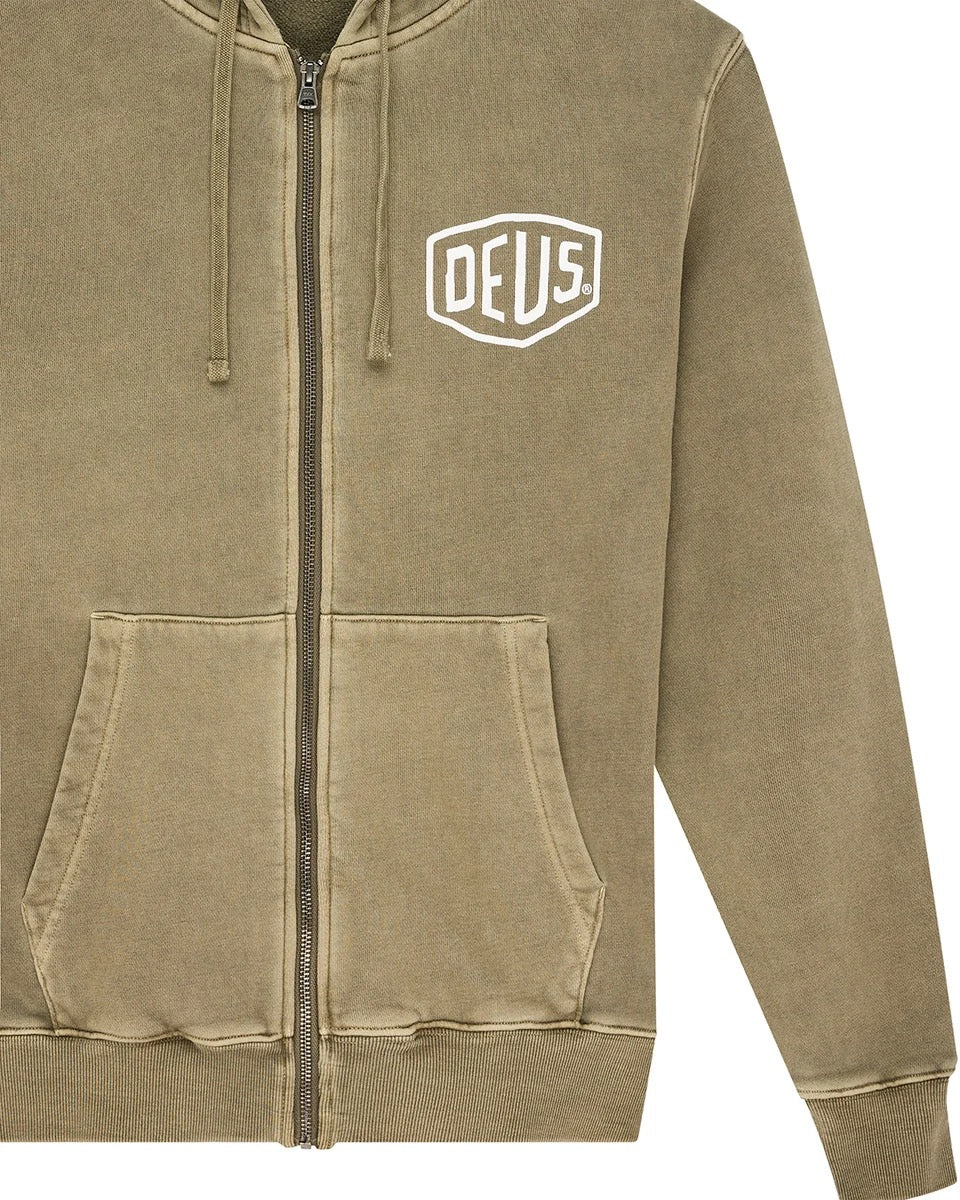 Deus Ex Machina | Pull à capuche "Shield Hoodie" - Olive