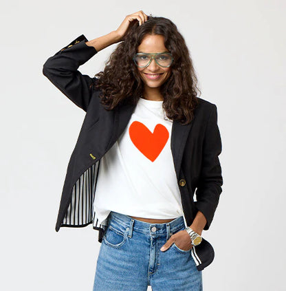 KERRI ROSENTHAL | Tee-shirt " Suke Imperfect Heart" - Rouge